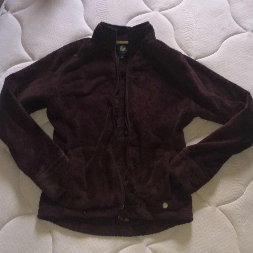 Brown fuzzy jacket